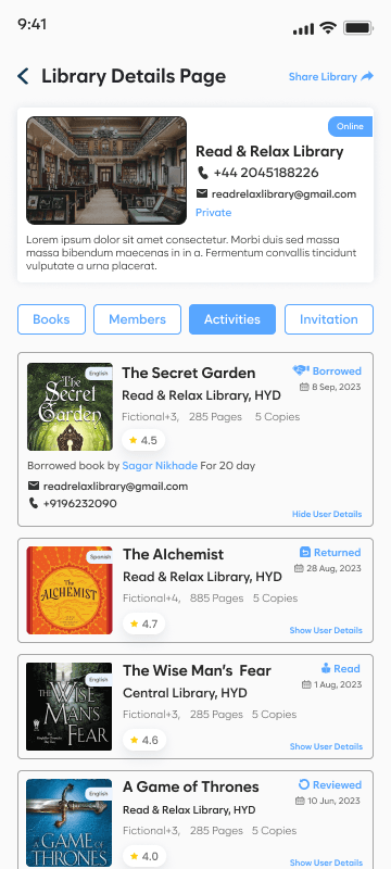 Kimoor – Smart Book Renting & Reading Tracker App screenshot 7