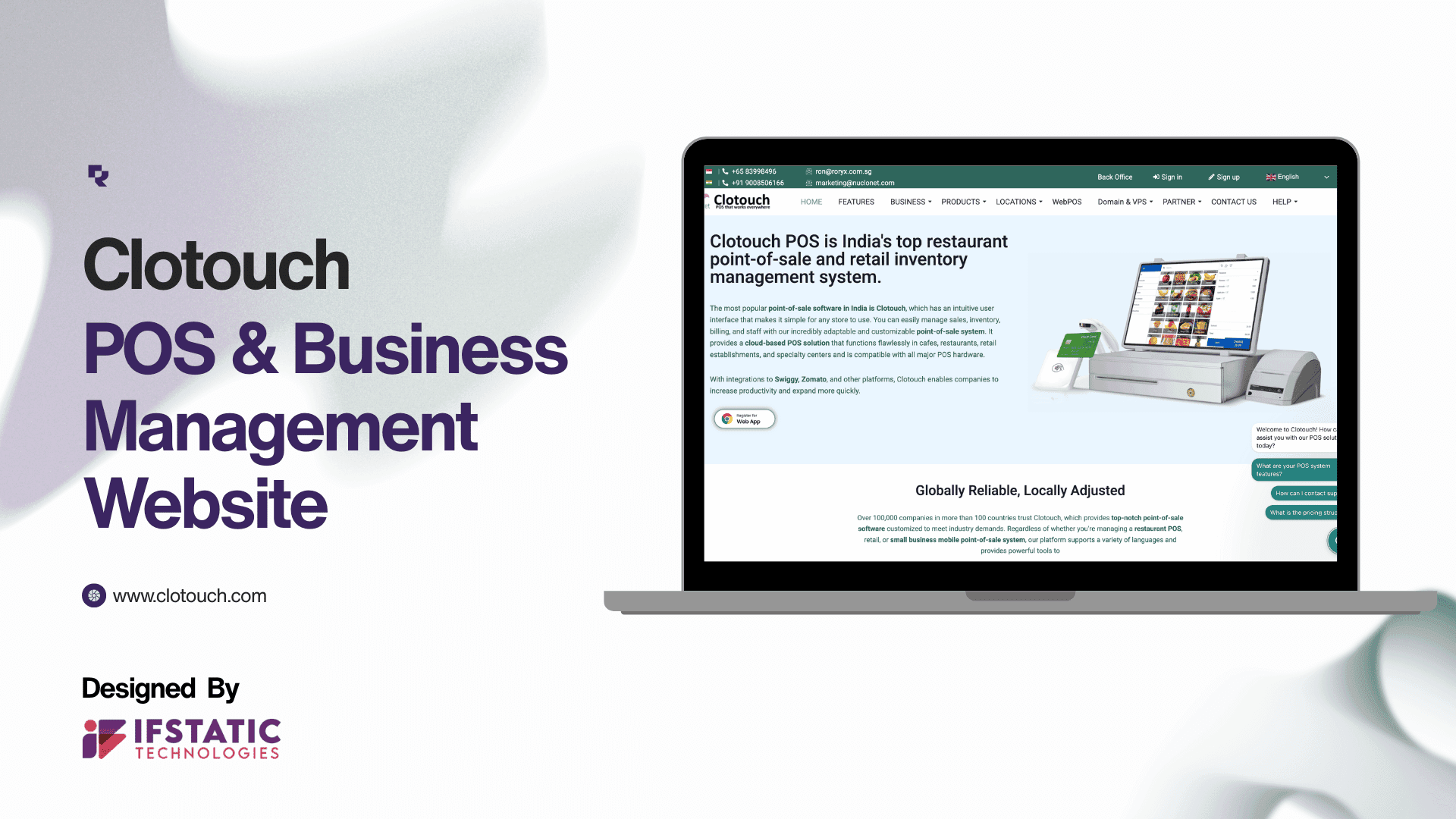 Clotouch - POS Software Selling Website