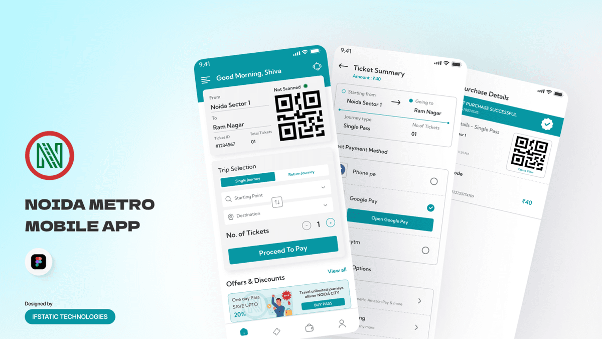 Noida Metro – Smart Travel & QR Ticketing