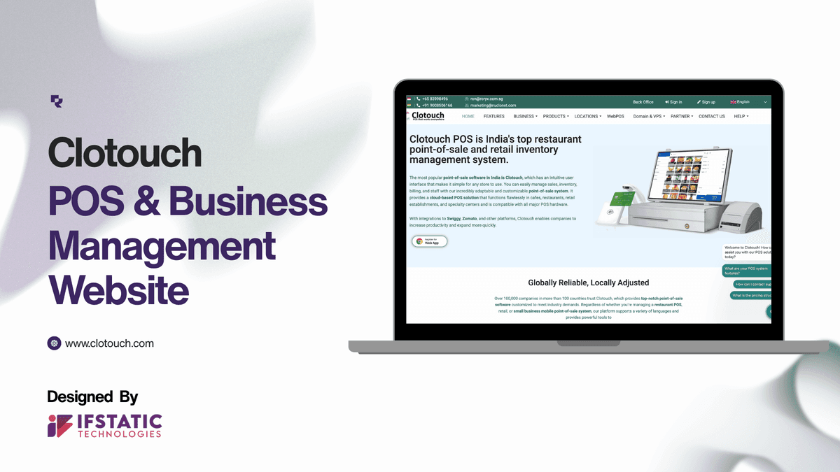 Clotouch - POS Software Selling Website
