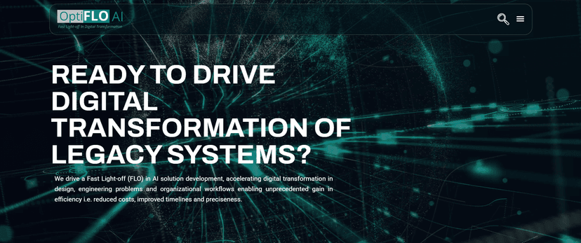 Optiflo AI Website Design screenshot 1
