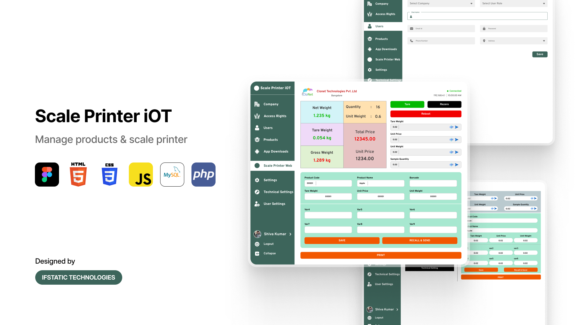 Scale Printer – Smart Weighing & Billing System
